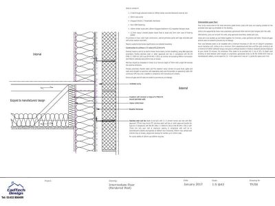 Intermediate Floor with Render Wall Detail