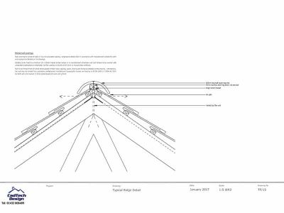 typical ridge detail drawing